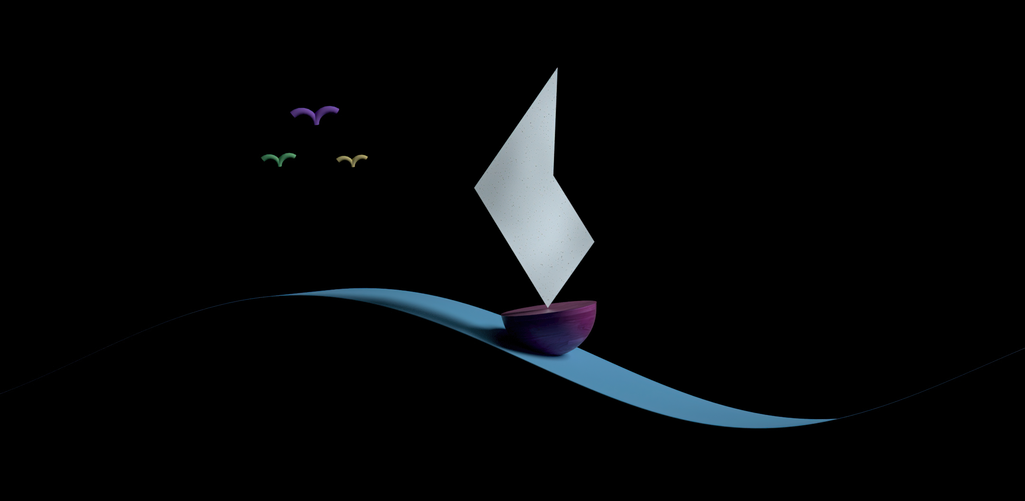 Boat artwork render