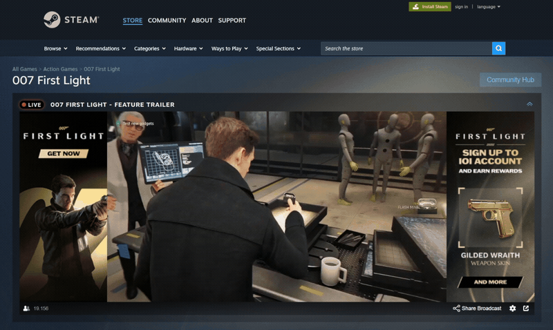 007 First Light gameplay montage featuring Bond and vehicle action